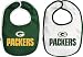 Green Bay Packers Newborn 6-9 mos. 2-Pc Team Bib Set