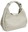 Bottega Veneta Woven Cream Leather Expandable Medium Hobo 125787/V0016/9671