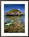 Quezon Island Rock Outcrop, Hundred Islands National Park, Pangasinan, Philippines Collections Framed Photographic Poster Print by John Pennock, 24x30