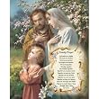 Carded 8"x10" Prints for Framing - Family Prayer - Linen Paper - 7 and 4 Color Process Printing