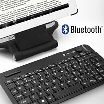 Mini Handheld Bluetooth Wireless Keyboard with Joystick Mouse Control 76 keys