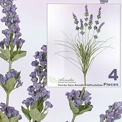 FOUR 21" Lavender Artificial Silk Flower Bushes _Lavender