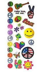 Hippie Pride Temporary Tattoo Kit
