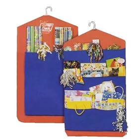 Two Sided Hanging Closet Gift Wrap Bag Ribbon Roll Wrapping Paper Birthday Christmas Supplies Giftwrap Craft and Tool Organizer