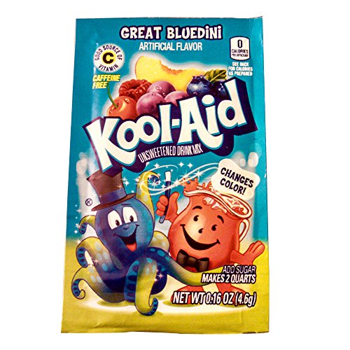 Great Bluedini Limited Edition Kool-Aid Unsweetened Drink Mix (12 Packets)