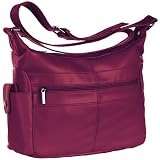 D'Margeaux Leather Handbag With Cell Phone Pocket