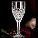 SET OF 12 PALM DESIGN CRYSTAL GOBLETS