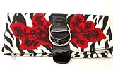 Zebra Print Bizzini Clutch Bag Tattoo Art Handbag Zebra Bag