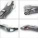 Exlight 4 in 1 Tire Pressure Gauge - Safety Hammer, Flashlight, Seatbelt Cutter and Tire Pressure Gauge- Black