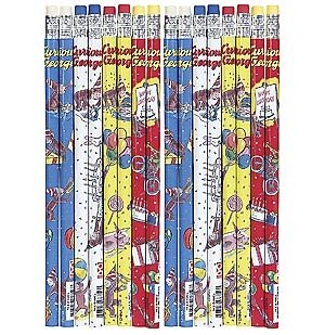 Cheap Curious George Curious George Birthday Pencils 144 Pack