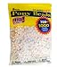 Pony Beads, White OP, 6 x 9mm, 1000pc Pkg