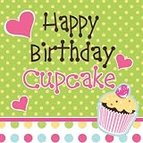 Sweet Treats Birthday Lunch Napkin Package of 16 Sweet Treats Birthday Lunch Napkin Package of 16
