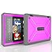 Fire HD 7 (2014 Model) Case - Poetic Fire HD 7 Case [Revolution Series] - [Heavy Duty] [Dual Layer] [Screen Shield] Protective Hybrid Case with Built-In Screen Protector for Amazon Fire HD 7 (2014 Model) 4th Gen Only - Magenta , Will Not Fit Fire 7