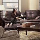 Recline Designs 854-28 Raymond Dual Reclining Loveseat with Console