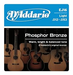 D'Addario EJ16 Phosphor Bronze Acoustic Guitar Strings, Light