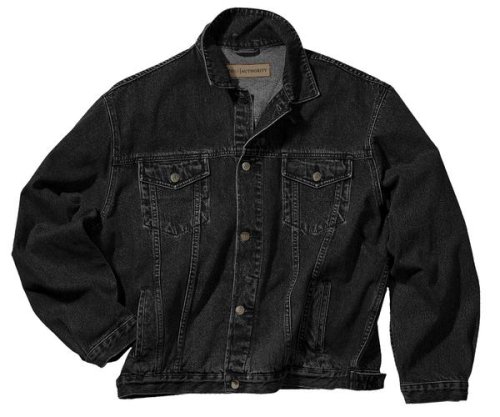 Port Authority Authentic Denim Jacket , Black, Medium