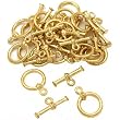 Bali Round Toggle Clasp Gold Plated New 15mm Approx 17