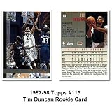 Topps San Antonio Spurs Tim Duncan 1997-98 Rookie Card