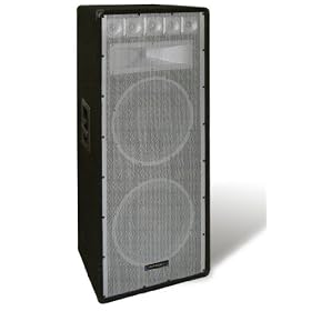 Brand New Technical Pro Fuse-215.1 Dual 15" 1650 Watt Dj Speaker System with (2) 15" Subs for Bass (5) Piezo Tweeters for Highs and Horn for Mids