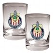 Club Deportivo Chivas Usa - 2pc Rocks Glass Set - Primary Team Logo