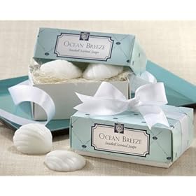  Ocean Breeze inch Seashell Scented Soaps - Baby Shower Gifts & Wedding Favors