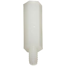 Hex Standoff, Male-Female, Nylon, Inch, Coarse Threads, #6-32 Screw Size, 1/4" Length, Pack of 100