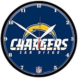 San Diego Chargers NFL Round Wall Clock