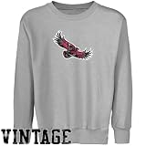 NCAA Saint Joseph's Hawks Youth Ash Distressed Logo Vintage Crew Neck Fleece Sweatshirt