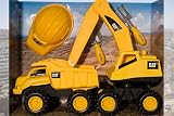 Lot de jouets construction véhicules camion pelleteuse casque chantier