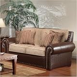 Rose Hill Furniture 1973-02(5305-18) Peterson Loveseat in Gambler Chaps