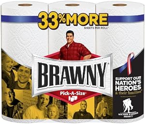 Brawny Pick-A-Size Paper Towel Big Rolls White - 3 CT