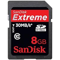 SanDisk 8GB Extreme SDHC Class 10 High Performance Memory Card (SDSDX3-008G, Bulk Package)