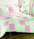 Dreams 'n' Drapes Patchwork Quilt Set Pink, Single