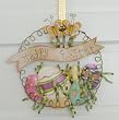 Happy Easter Hand-crafted Metal Wreath