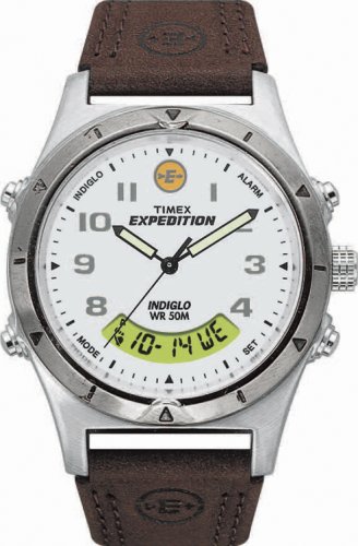 Timex T44642PF Expedition Combo Gents White Face Dial Watch