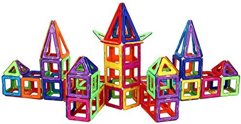 Magmagic Building Block Magnetic Toys, 208 Piece The Explorer Kit, Preschool Skills Educational Game Construction Stacking Sets