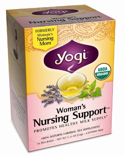 Yogi Woman's Nursing Support, Herbal Tea Supplement, 16-Count Tea Bags (Pack of 6)