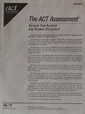 The ACT Assessment (0259C - Sample Test Booklet)