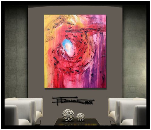 Limited Edition Modern Abstract Painting, Canvas 