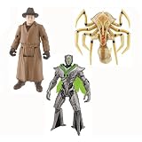 Ben Ten 10 Alien Swarm Movie Set 1 4 Inch Collection Figure 3 Pack (Alien Queen, Nanomech, Validus)