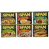 Spam Sampler 12oz Cans (Pack of 6 Different Flavors)