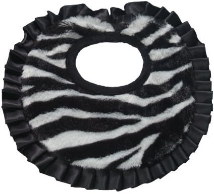 Pickles 11X10 Journey Faux Fur Baby Bib, Zebra by Pickles