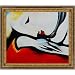 overstockArt Pablo Picasso Rest 20-Inch by 24-Inch Framed Oil on Canvas