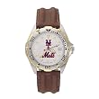 New York Mets Mens MLB "All-Star" Watch (Leather Band)