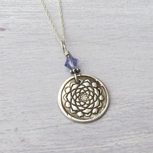 Silver Lotus Blossom Necklace