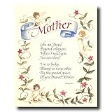 Motivational Poem Mother Angel Mom Flower Wall Picture 16x20 Art Print