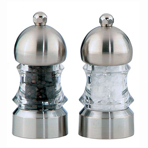 Chef Specialties3.5" Metro Pepper Mill and Salt Mill Set, Clear