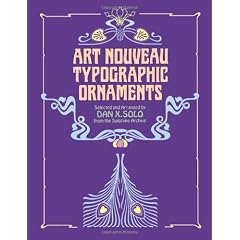 Art Nouveau Typographic Ornaments (Dover Pictorial Archives)