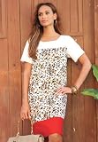 Jessica London Plus Size Printed Shift Dress