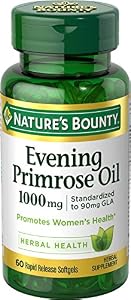 Nature's Bounty Evening Primrose Oil 1000 Mg, 60 Softgels